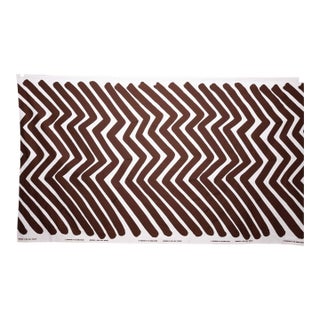 1975 Marimekko Fabric ‘Traktori’ Repetitive Striped Print - 16.8' L X 4.7' W For Sale