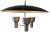 LiteCraft Aluminum 3-Light Chandelier For Sale