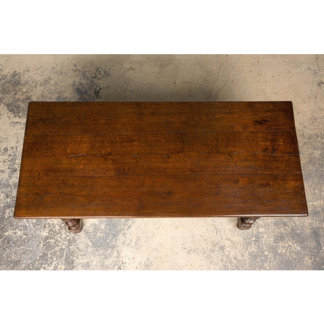 Late 19th Century French Louis XIV Style Oak Dining Table For Sale - Image 4 of 18