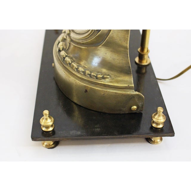 Mid-Late 19th Century Pair of French Bronze Chenets Mounted as Lamps For Sale - Image 10 of 13