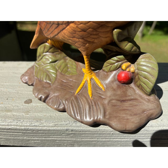 Pair of Glazed Ceramic Bobwhite Quail For Sale - Image 10 of 12