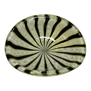 Vintage Murano Art Glass Dish For Sale