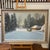 20th century oil on canvas by polish artist signed framed depicting wooded countryside