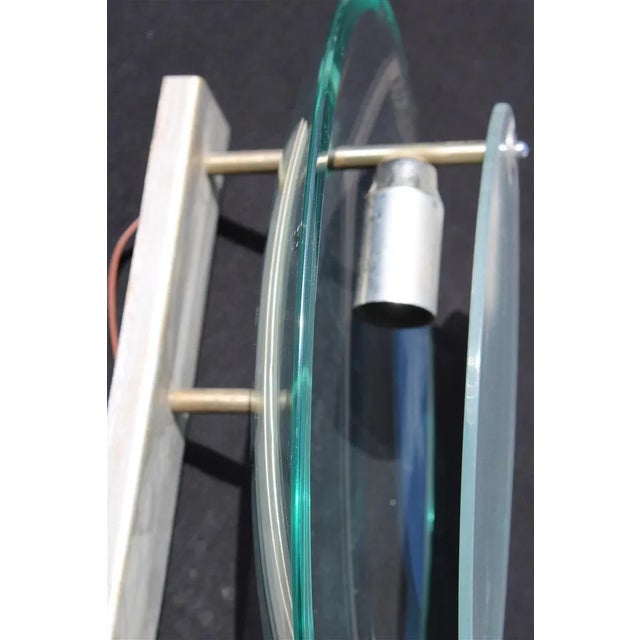 Glass Glass Wall Light from Fontana Arte, 1950s For Sale - Image 7 of 8