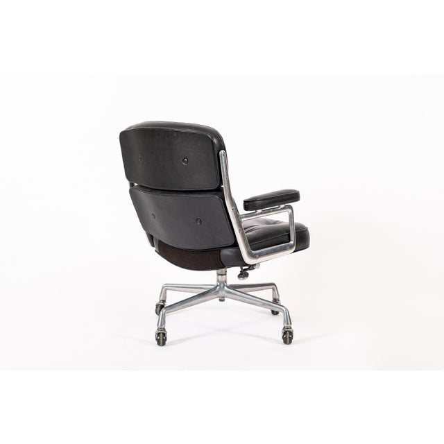 Eames for Herman Miller Time Life Black Leather Office Chair 1981 For Sale - Image 13 of 14