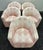 Modern Set of 5 Steelcase Turnstone Jenny Low Club Lounge Chairs Pink Geometric Pattern For Sale - Image 3 of 12