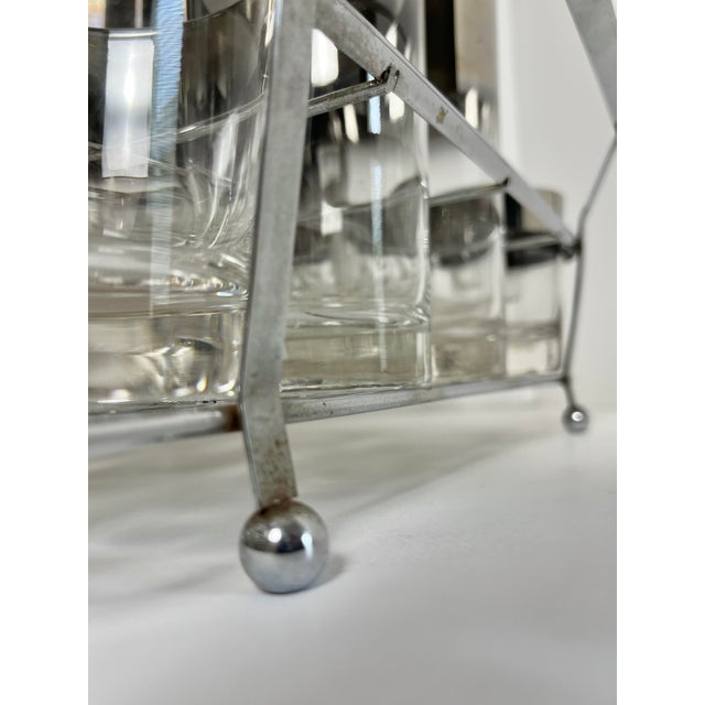 Vintage Glassware Set With Caddy | by Queens Lusterware For Sale - Image 13 of 13