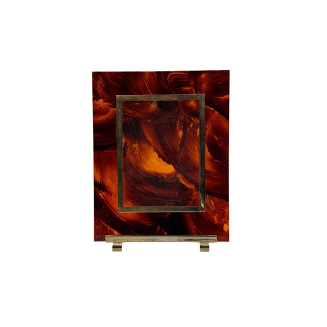 Hollywood Regency Acrylic Glass Picture Frame, Italy, 1970s For Sale - Image 16 of 16