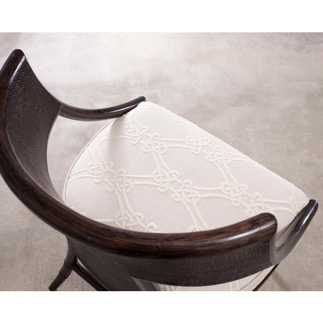 Barbara Barry for McGuire Rattan Cane Settee and Armchair For Sale - Image 15 of 18