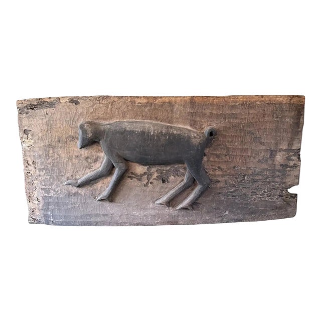 Striking Mentawai Tribal Door Panel Bilou Gibbon Carving C. 1900 For Sale