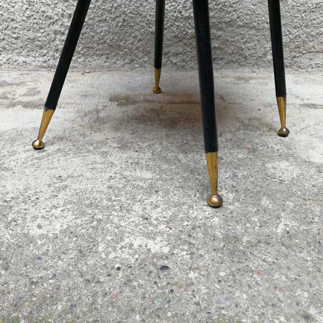 1950s Vintage Green Leather Armchair For Sale In Chicago - Image 6 of 6