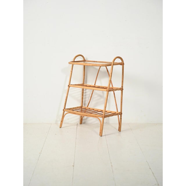Scandinavian Bamboo Magazine Rack, 1960s For Sale - Image 4 of 10
