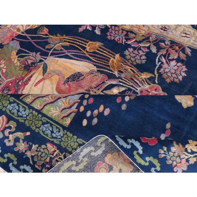 Textile Galerie Shabab Collection Mid-20th Century Chinese Peking Inspired English Axminster Room Size Carpet For Sale - Image 7 of 8