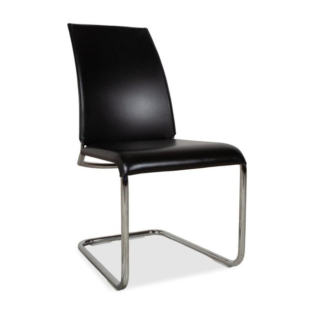 Chairs in Black Leather from Draenert, Set of 6 For Sale - Image 5 of 18