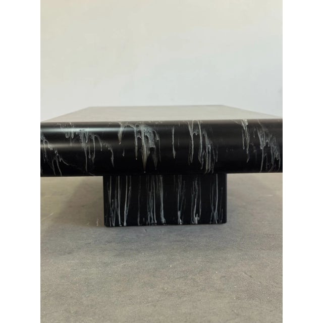 Postmodern 1980s Post Modern Round Lacquer Coffee Table For Sale - Image 3 of 12