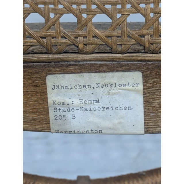 Chippendale-Style Lounge Chair with Rattan, 1965 For Sale - Image 16 of 17