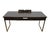 Martin Furniture Axis Collection Contemporary Modern 64" Writing Desk - Mocha Finish W. Bronze Finished Metal Frame For Sale - Image 9 of 15