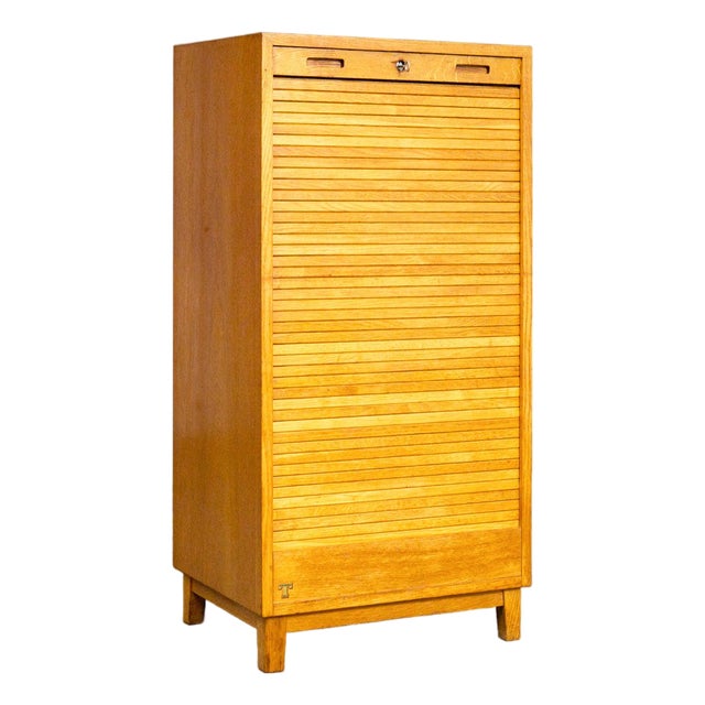 Mid-Century Modern Roller Shutter Wardrobe For Sale