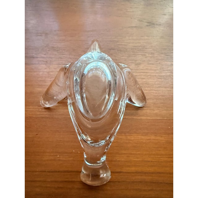 Vintage Mid-Century Modern French Crystal Dove Bird Bowl by Princess House For Sale - Image 12 of 12