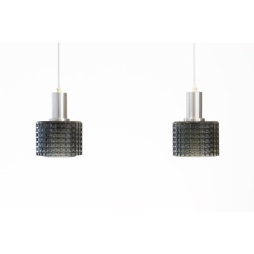 Pendant Lamps by Carl Fagerlund for Orrefors, 1960s, Set of 2 For Sale - Image 3 of 3