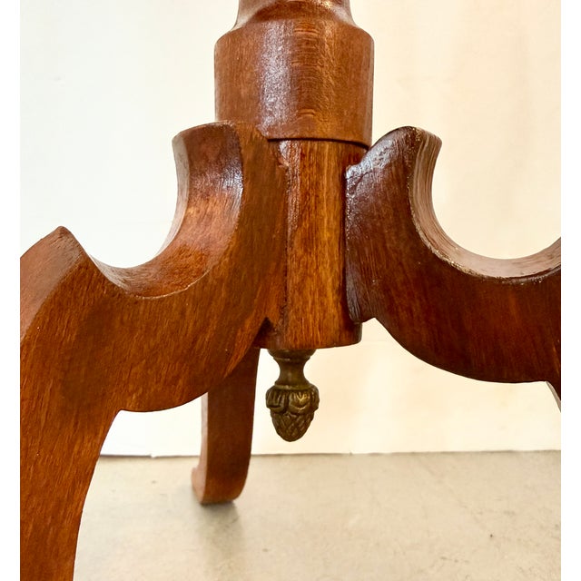 Brown Pair of Antique French Wine Tables Louis XVI Style From 30's For Sale - Image 8 of 8