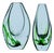 Seaweed & Fish Vases by V. L. Kosta, Set of 2 For Sale