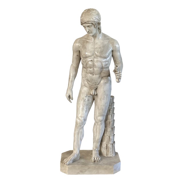 Greek Hero, 1990s, Marble For Sale