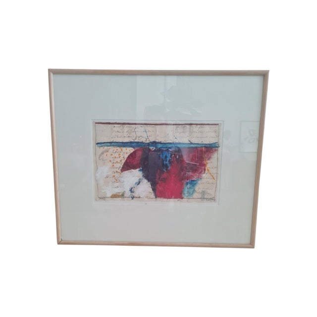 Horst Becking, Abstract Composition, 1998, Mixed Media on Paper For Sale - Image 3 of 3