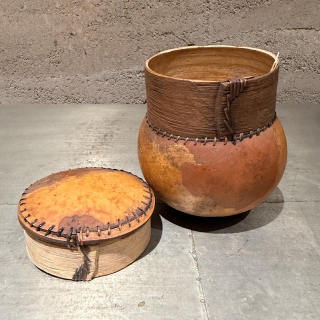 Midcentury Modern Gourd Art Lidded Container, Handmade in Malta, 1960s For Sale - Image 11 of 13