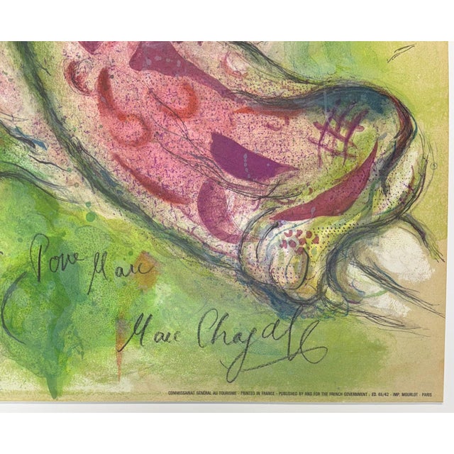 Contemporary Marc Chagall Roméo Et Juliette / Paris, Le Plafond De L'opéra - Hand-signed "pour Marc", 1964 - Signed For Sale - Image 3 of 12