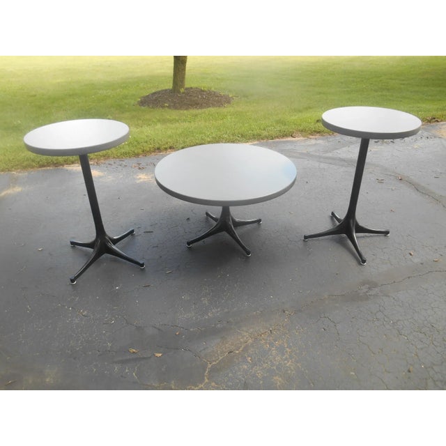 Metal Herman Miller George Nelson Eames Pedestal / Coffee Table For Sale - Image 7 of 9