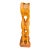 Vintage Mid Century Modern Abstract Hand Carved Wood Sculpture Two Figures Embracing 24” For Sale