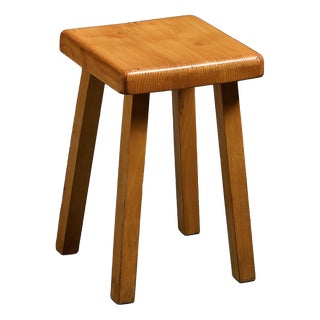 Vintage Stool by Charlotte Perriand, France, 1980s For Sale