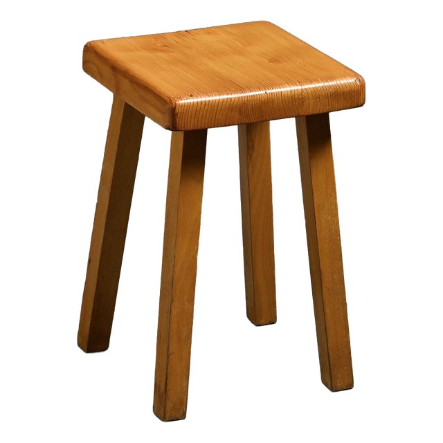 Vintage Stool by Charlotte Perriand, France, 1980s For Sale