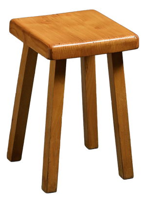 Vintage Stool by Charlotte Perriand, France, 1980s