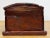 Brown Vintage Distressed Wood Hinged Lid Box For Sale - Image 8 of 10