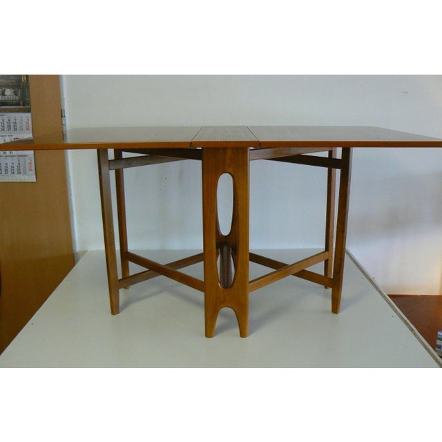 Vintage Folding Teak Dining Table by Bendt Winge for Kleppe Møbelfabrikk, 1960s For Sale - Image 11 of 13