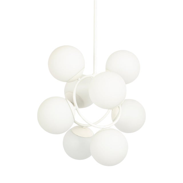 Mid-Century Orbital Pendant Lamp attributed to Kaiser Idell / Kaiser Leuchten, Germany, 1970s For Sale