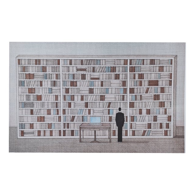 Joanna Wiszniewska Domańska, Library of Words and Dreams, 2024, Etching & Paper For Sale