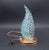 Art Deco Table Lamp in Blue Murano Glass Vase for Barovier & Toso, 1960 For Sale - Image 3 of 11