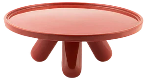 Large Gambone Ceramic Riser in Red by Aldo Cibic for Paola C.