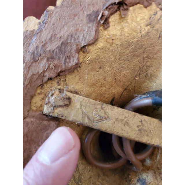 1900 - 1909 Antique E F Caldwell Marked Bronze Torchlight Sconce For Sale - Image 5 of 5