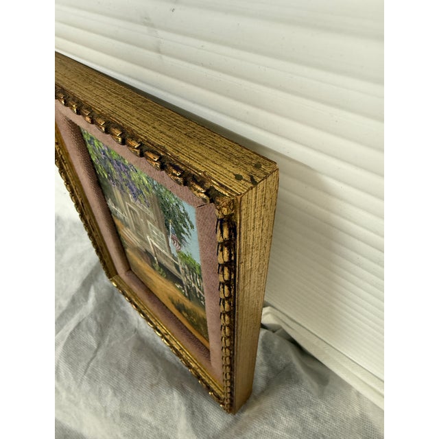 Dorothy Dunnigan Front Porch Painting, Framed For Sale - Image 4 of 12