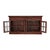 Solid Wood Sideboard With Glass Doors For Sale - Image 4 of 8