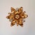 Gold Mid-Century Modern Four-Light Ceiling Lamp, Italian, 1970s For Sale - Image 8 of 18