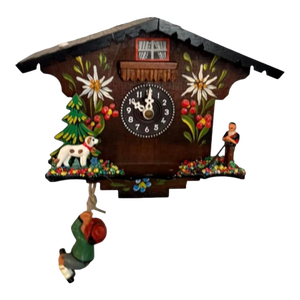 Vintage Wall Cuckoo Style Clock Made in Germany Antique 6 X 7”,