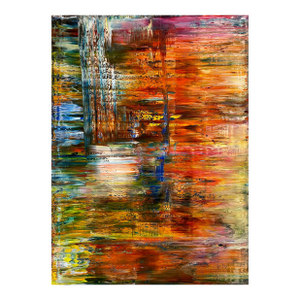 Contemporary Abstract Oil on Canvas "Abstract Informal 2023-2101-1 " by Robert Niesse