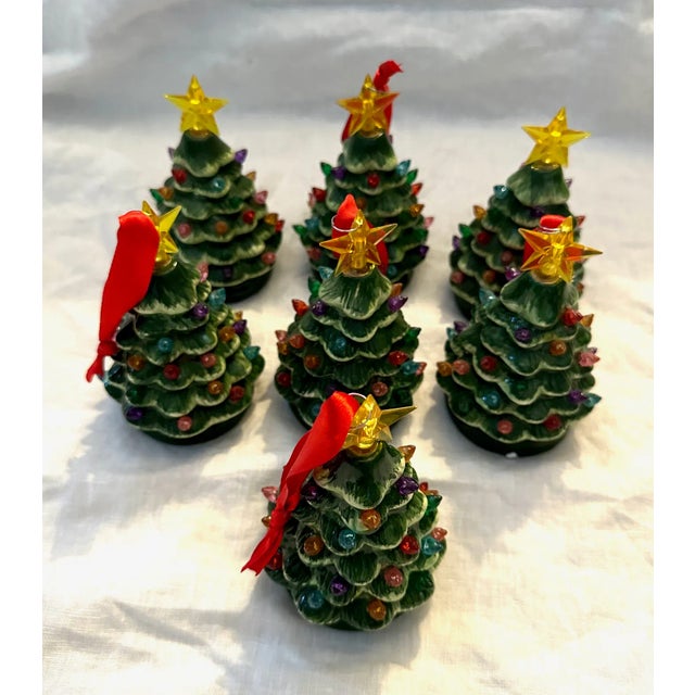American Nostalgic Christmas Tree Light Up Ornaments- Set of 7 For Sale - Image 3 of 8