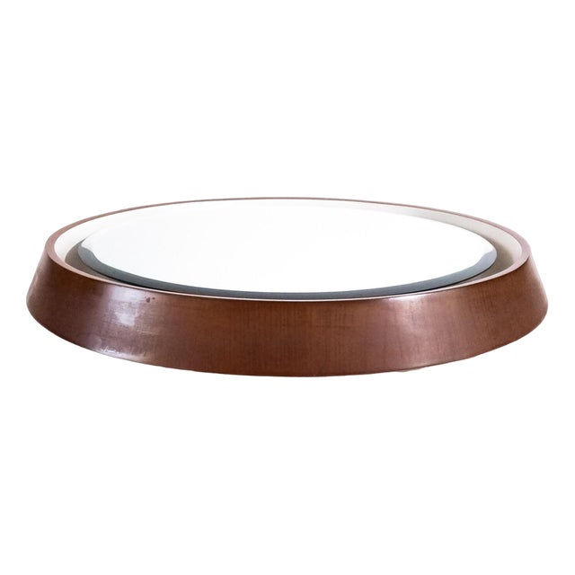 Illuminated Round Mirror, 1970s For Sale