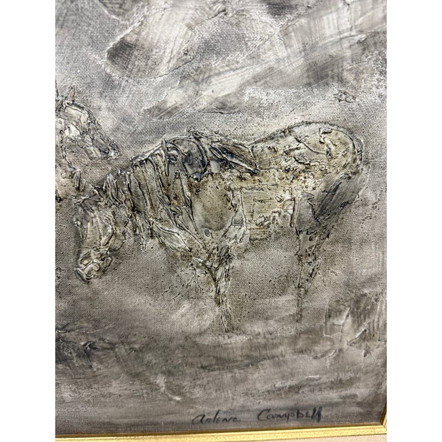Arlene Campbell Black & White Landscape Artwork, Signed For Sale - Image 4 of 12
